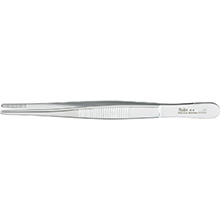 MILTEX Dressing Forceps, standard pattern serrated handles, 5-1/8" (130mm), serrated tips. MFID: 6-6