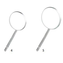 MILTEX Magnifying (Concave) Mirror, Size 4, Simple Stem, 1 dozen. MFID: 67-676/4