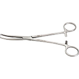 MILTEX MICULICZ Peritoneal Forceps 1 X 2 teeth, 8" (20.3 cm), slight curve. MFID: 7-190