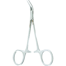 MILTEX HALSTED Mosquito Forceps, jaws angled 45 deg on flat, extra delicate. MFID: 7-20