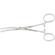 MILTEX BAINBRIDGE Forceps, 6" (15.2 cm), curved, longitudinal serrations, cross tip serrations. MFID: 7-232