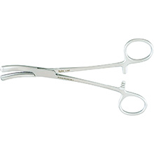 MILTEX FERGUSON Angiotribe Hemostatic Forceps, 6-1/2" (16.5 cm), curved. MFID: 7-262