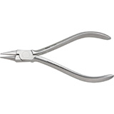 MILTEX Light Wire Bird Beak Pliers with Groove, Length= 5" (127 mm). MFID: 74-305