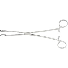 MILTEX FOERSTER Sponge Forceps, 9-3/4" (246mm), straight, serrated jaws. MFID: 7-600