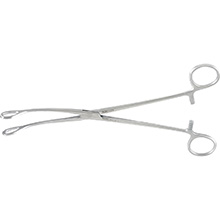 MILTEX FOERSTER Sponge Forceps, 9-1/2" (24.1 cm), curved, serrated jaws. MFID: 7-610