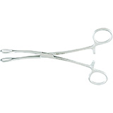 MILTEX FOERSTER Sponge Forceps, 7" (17.8 cm), curved, serrated jaws. MFID: 7-614