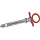 MILTEX GripRite Petite Dental Aspirating Syringe CW, Red Silicone Grips. MFID: 76-42