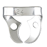 MILTEX Dental Dam Clamp, Molars, Style 24. MFID: 76D-24