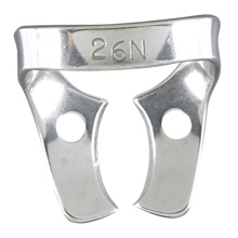 MILTEX Dental Dam Clamp, Upper Molars, Style 26N. MFID: 76D-26N