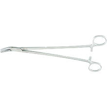 MILTEX FINOCHIETTO Needle Holder, 10-1/2" (26.7 cm), angled jaws. MFID: 8-122
