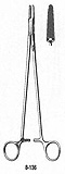 MILTEX WANGNESTEEN Needle Holder, 10-1/2" (265mm), short jaws. MFID: 8-136