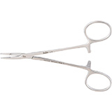 MILTEX OLSEN-HEGAR Needle Holder, 4-3/4" (121mm), serrated jaws, extra delicate. MFID: 8-14