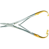 MILTEX MATHIEU Needle Holder, 5-1/2" (140mm), serrated jaws, Tungsten Carbide. MFID: 8-28TC