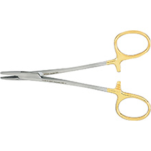 MILTEX MAYO-HEGAR Needle Holder, 5-1/8" (130mm), Tungsten Carbide, serrated jaws. MFID: 8-42TC