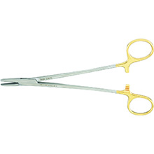 MILTEX MAYO-HEGAR Needle Holder, 7-1/4" (187mm), Tungsten Carbide, serrated jaws. MFID: 8-46TC