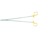 MILTEX CRILE-WOOD Needle Holder, 12" (30.5cm), serrated jaws, 2600 teeth PSI, Carb-N-Sert. MFID: 8-57TC