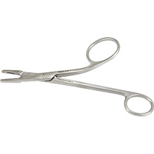 MILTEX GILLIES-SHEEHAN Needle Holder with Suture Scissors, 6-1/2" (16.5 cm), straight, one fenestrated jaw. MFID: 8-58