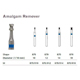 MILTEX Diamond Bur, Friction Grip, Diamond Bur, Diabolo, Amalgam Remover, 1.90mm (018), Medium Grit. MFID: 870/018