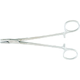 MILTEX METZENBAUM Needle Holder, 7-1/4" (185mm), Straight, Fenestrated Jaws. MFID: 8-74