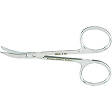 MILTEX SHORTBENT Stitch Scissors, 3-1/2" (8.9 cm), curved, delicate. MFID: 9-101