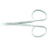 MILTEX Stitch Scissors, Curved, Sharp Pointed Tips, Ribbon Style Handles, 3 2/3". MFID: 9-116
