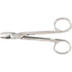 MILTEX Wire Cutting Scissors, 4-3/8" (110mm), Straight, One Serrated Blade. MFID: 9D-132