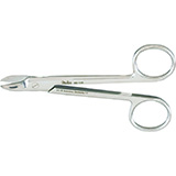 MILTEX Wire Cutting Scissors, 4-3/8" (110mm), Curved, Smooth Blades. MFID: 9D-135