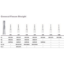 MILTEX Tungsten Carbide Bur, Crosscut Fissure Straight, Friction Grip (10/pk). MFID: DFG556