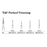 MILTEX Trimming & Finishing Bur, Perfect Trimming, 7612, Friction Grip, 19 mm long. MFID: DFG7612-5