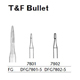 MILTEX Trimming & Finishing Bur, Bullet, 7802, Friction Grip, 19 mm long. MFID: DFG7802-5