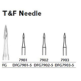 MILTEX Trimming & Finishing Bur, Needle, 7901, Friction Grip, 19 mm long. MFID: DFG7901-5