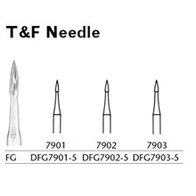 MILTEX Trimming & Finishing Bur, Needle, 7902, Friction Grip, 19 mm long. MFID: DFG7902-5