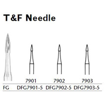 MILTEX Trimming & Finishing Bur, Needle, 7903, Friction Grip, 19 mm long. MFID: DFG7903-5