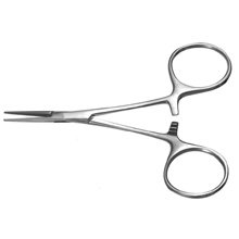 PADGETT Mosquito Forceps, Curved, Length= 4" (102 mm). MFID: FLM-105