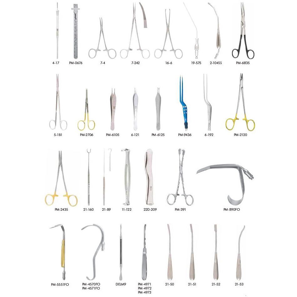 MILTEX PADGETT Rhytidectomy, Platysmaplasty, & SMASectomy Instrument ...