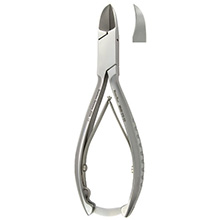 MeisterHand Nail Nipper, 5-3/4" (145mm), concave jaws, double spring, stainess. MFID: MH40-210-SS