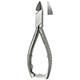 MeisterHand Nail Nipper, 5-5/8" (144mm), straight jaws, double spring, stainless. MFID: MH40-212-SS