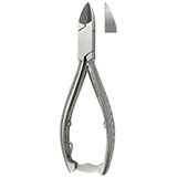 MeisterHand Nail Nipper, 5-5/8" (144mm), straight jaws, double spring, stainless. MFID: MH40-212-SS