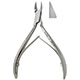 MeisterHand Nail Nipper, 4-1/8" (104mm), straight jaws, double spring, stainless. MFID: MH40-224