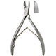 MeisterHand Nail Nipper, 4-1/2" (114mm), straight jaws, double spring, stainless. MFID: MH40-225-SS