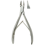 MeisterHand Nail Nipper, 5" (128mm), straight jaws, extra narrow, double spring, stainless. MFID: MH40-226A