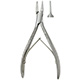 MeisterHand Nail Splitter, 5" (128mm), English Anvil pattern jaws, double spring, stainless. MFID: MH40-230