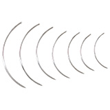 MILTEX Regular Surgeon's Needle, Size 10, 3/8 Circle Cutting Edge, 12/pack. MFID: MS140-10