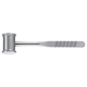 PADGETT Mallet, Solid Stainless Steel, 3/4 lb. (340g), Length= 7-3/4" (197 mm), Diameter= 1-1/4" (32 mm). MFID: PM-1492