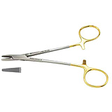 PADGETT Baumgartner Needle Holder, 5-3/4" (146mm), Tungsten Carbide, Serrated Jaws. MFID: PM-2110