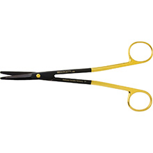 PADGETT Gorney-Freeman Scissors, 7-1/4" (184mm), Ceramic Coated Tungsten Carbide and SuperCut, curved, blunt flat tips. MFID: PM-21SC715CTC