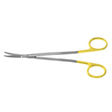 PADGETT Kaye-Freeman Rhytidectomy (Face Lift) Scissors, 7" (177mm), Curved, Tungsten Carbide, One Serrated Blade. MFID: PM-2978