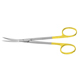 PADGETT Peck-Joseph Scissors, Saber-Back, Tungsten Carbide, Curved, 1 Serrated Blade, Semi-Sharp, Length= 5-1/2" (140 mm). MFID: PM-2990