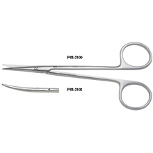 PADGETT Thomas Iris Scissors, Straight, Delicate, Semi-Sharp, Length= 4-1/2" (114 mm). MFID: PM-3100