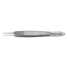 PADGETT Castroviejo Suture Forceps Tip, Wide Handle, 1x2 Delicate Teeth with Tying Platform, Length= 4-1/4" (108 mm), Tip= 0.3 mm. MFID: PM-3726